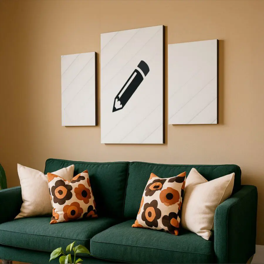 Mural tres piezas personalizado