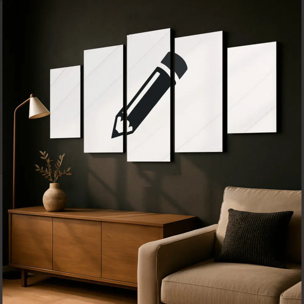 Mural cinco piezas personalizado - Imagen 3