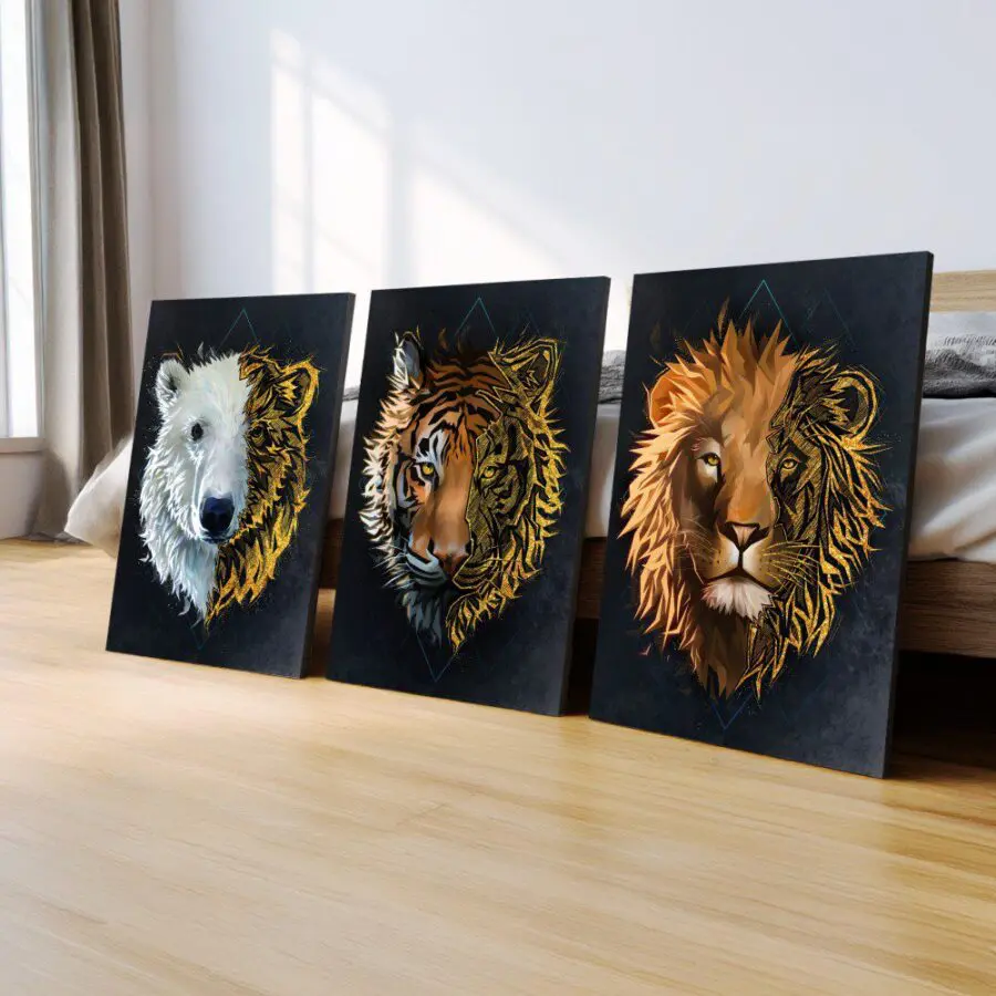 Mural Tríptico Animals