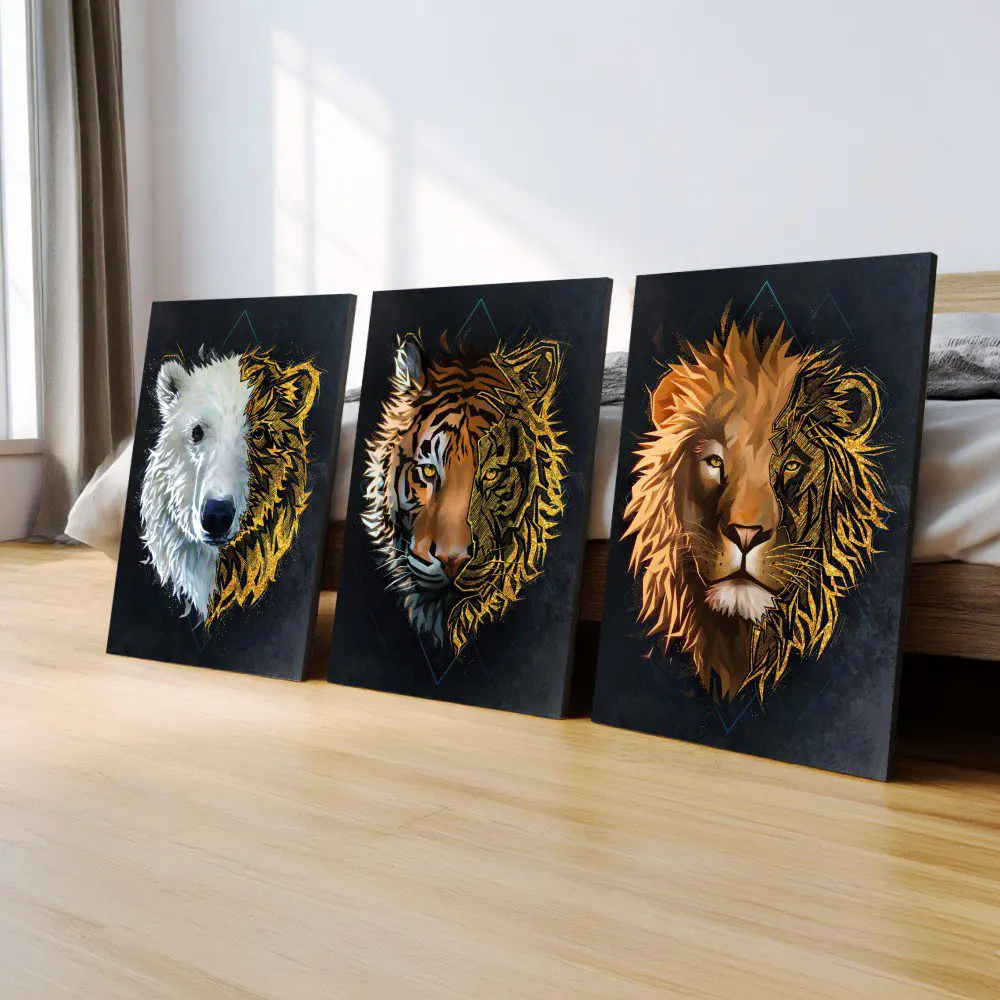 Mural Tríptico Animals