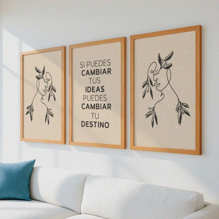 Mural Tríptico Florecer