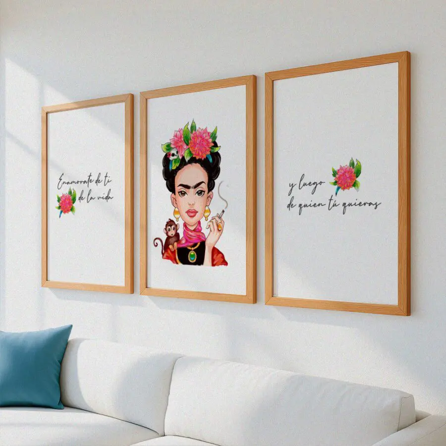 Mural Tríptico Frida Kahlo