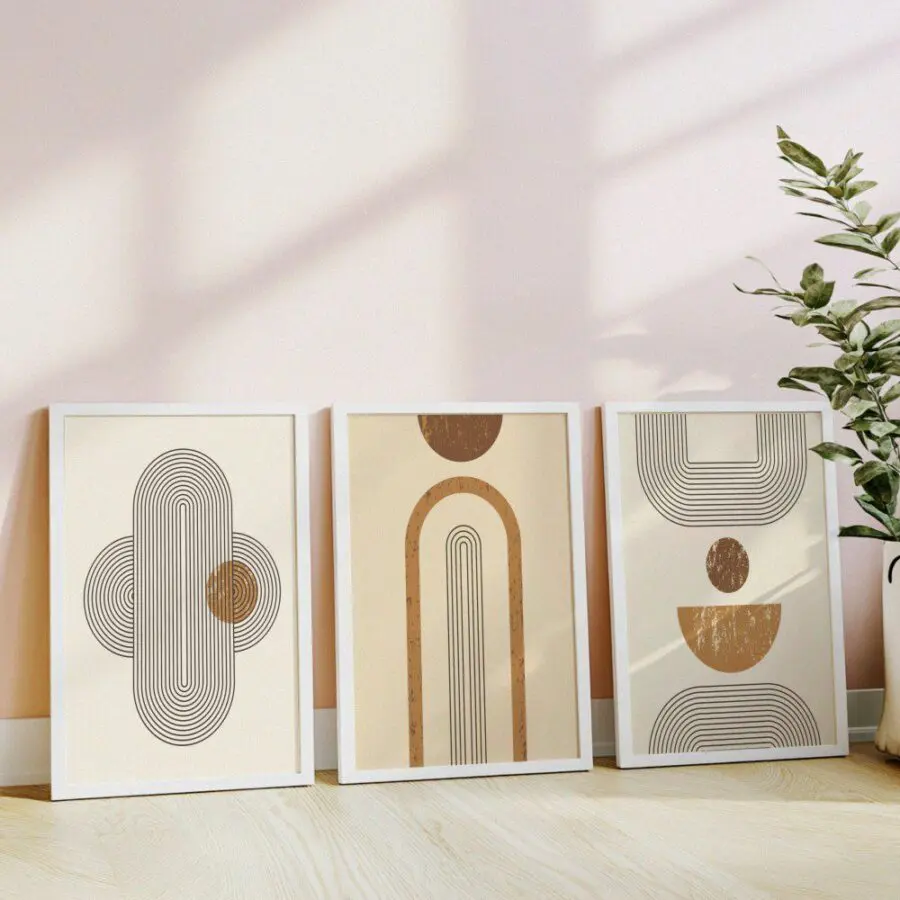 Mural Tríptico Line