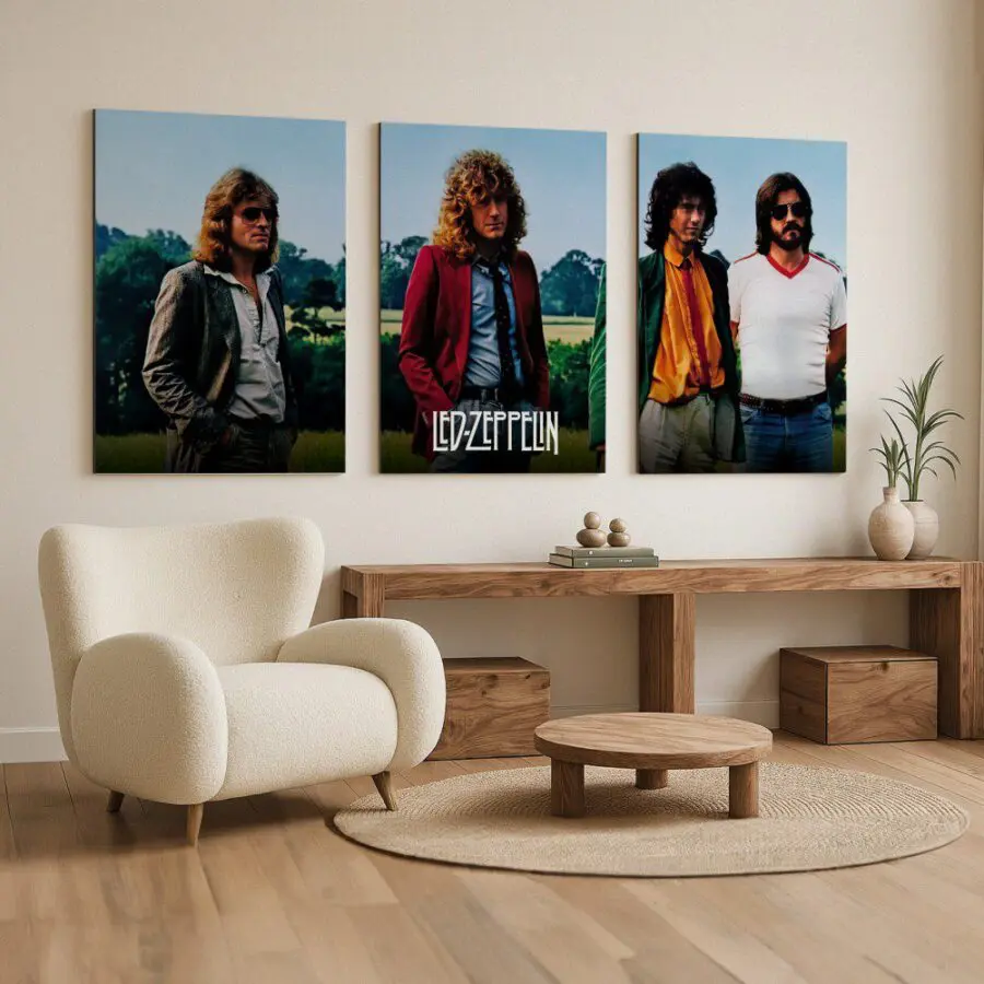 Mural Tríptico Led Zeppelin