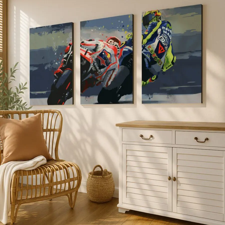 Mural Tríptico MotoGP