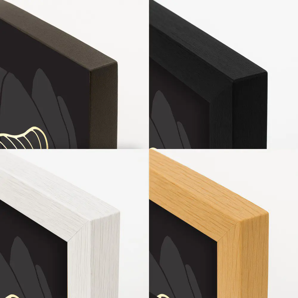 Mural Tríptico Pétalos Dorados - Imagen 7