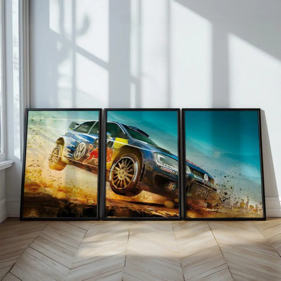 Mural Tríptico Dirt Rally