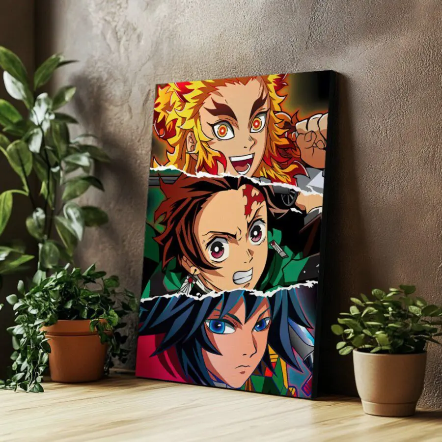 Cuadro de Demon Slayer (ojos)