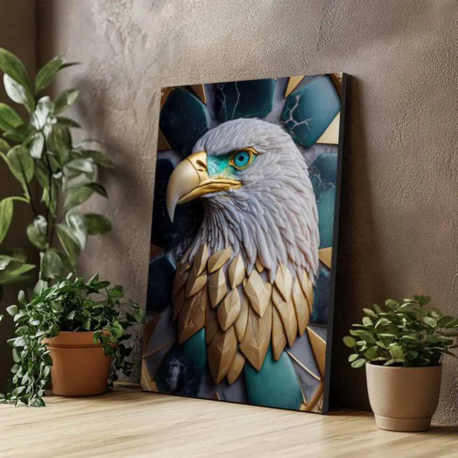 Cuadro de Aguila Abstracta