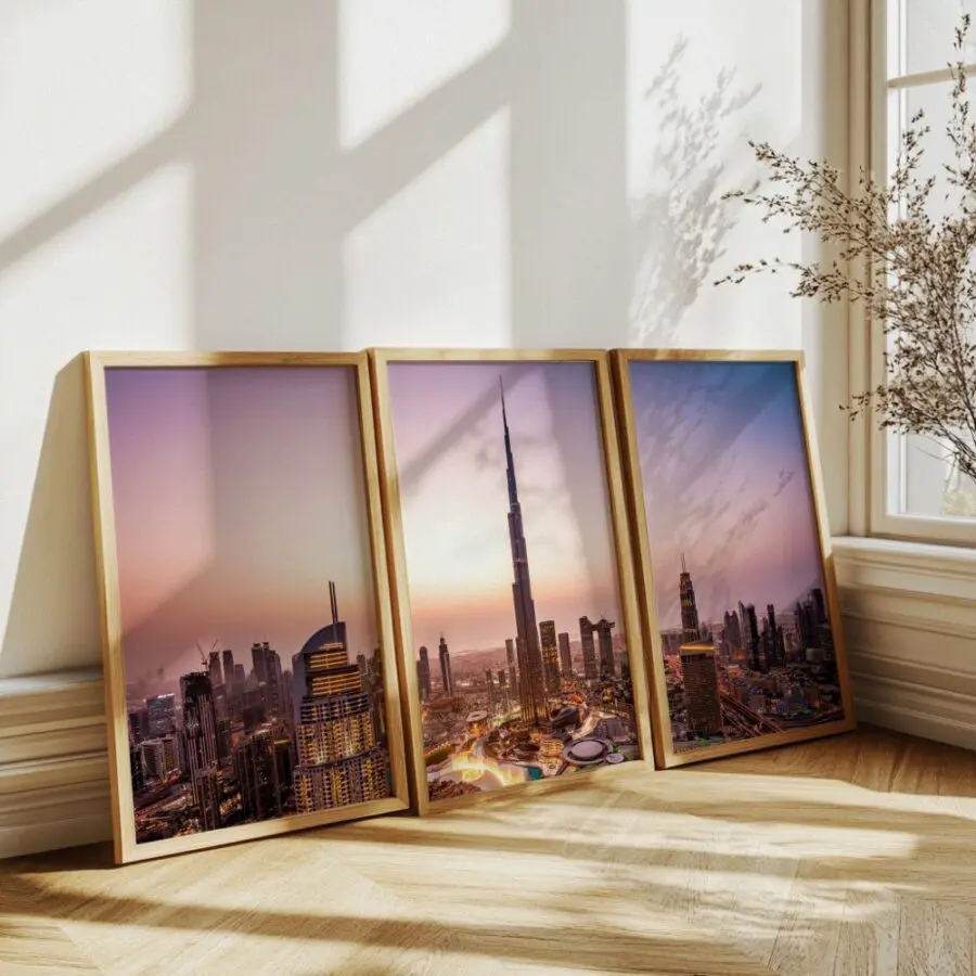 Mural Tríptico de Dubai