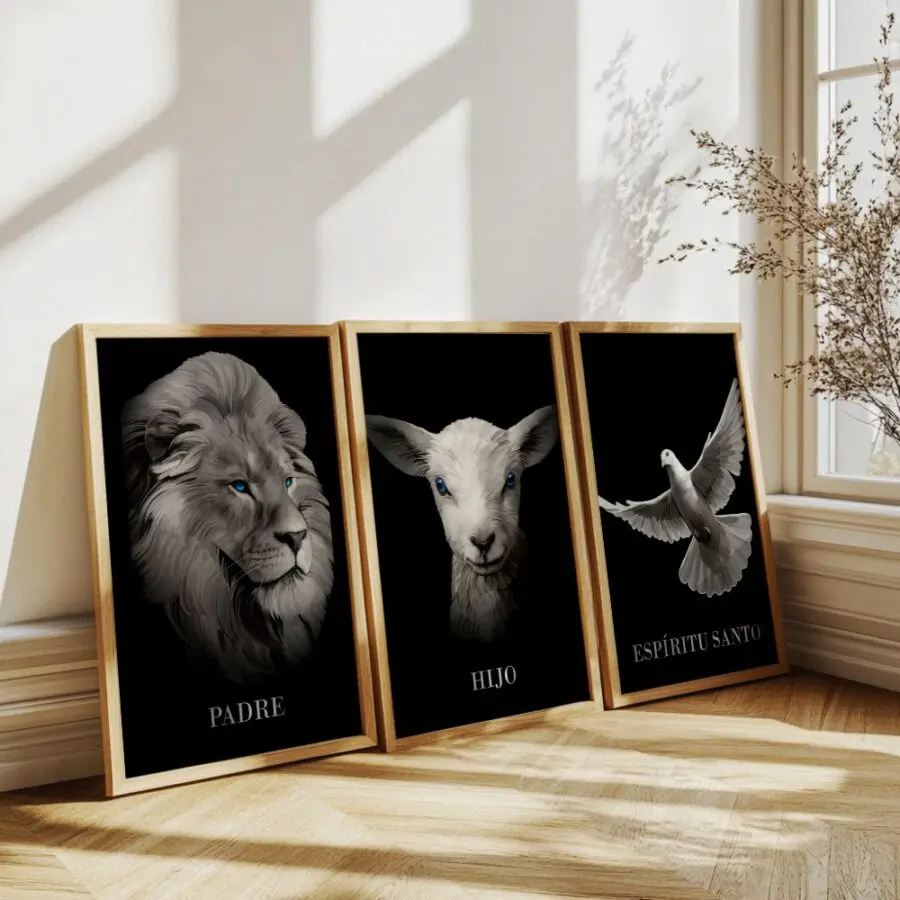 Mural Tríptico Padre, hijo y espíritu santo