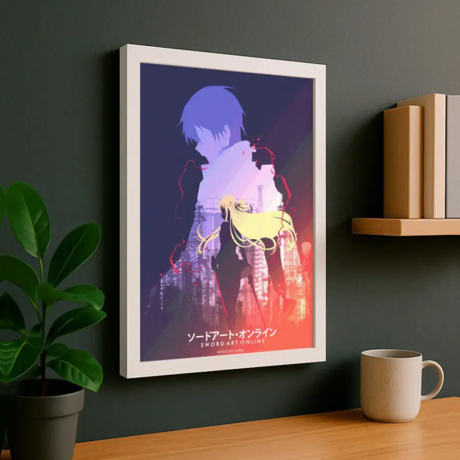 Cuadro de Asuna y Kirito - Sword Art Online