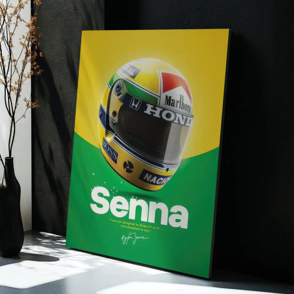 Cuadro de Ayrton Senna