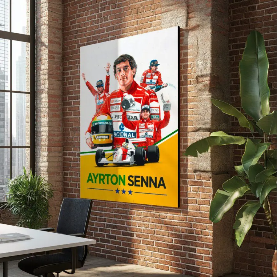 Cuadro de Ayrton Senna