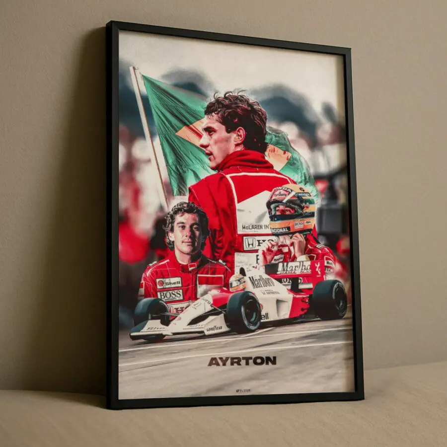 Cuadro de Ayrton Senna