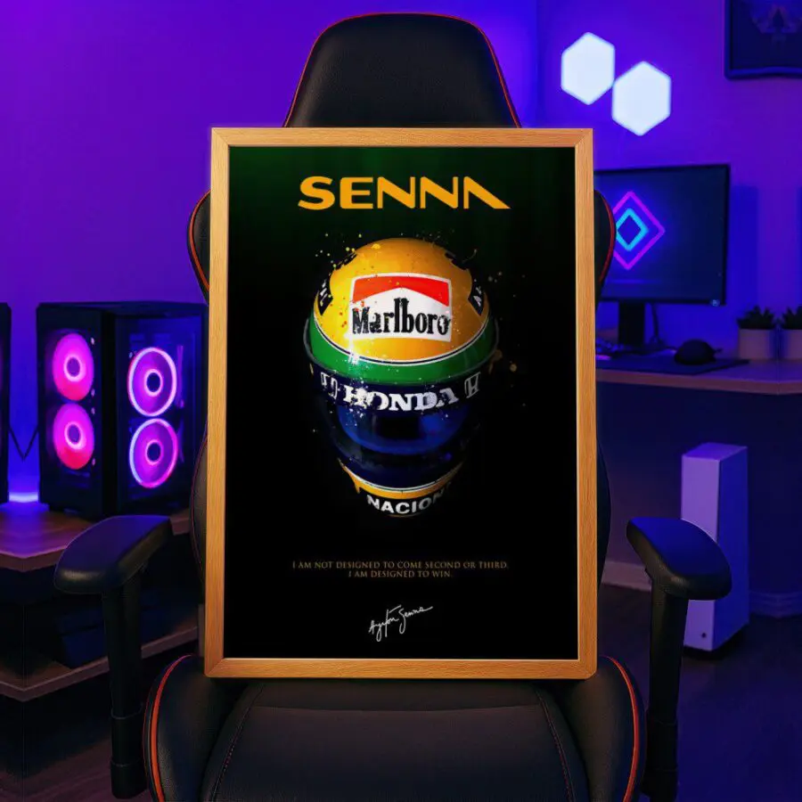 Cuadro de Ayrton Senna