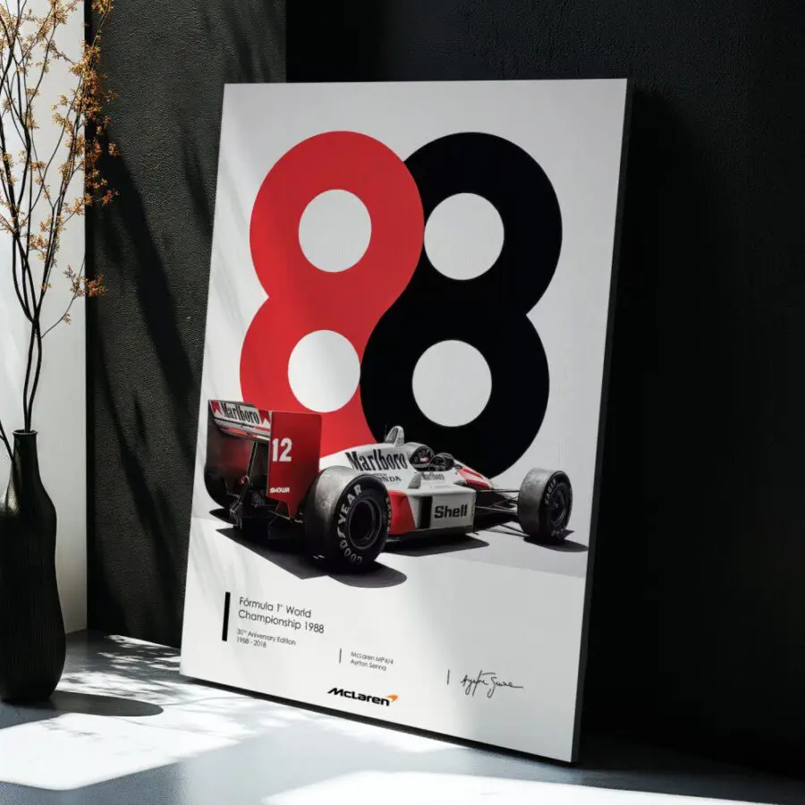 Cuadro de Ayrton Senna