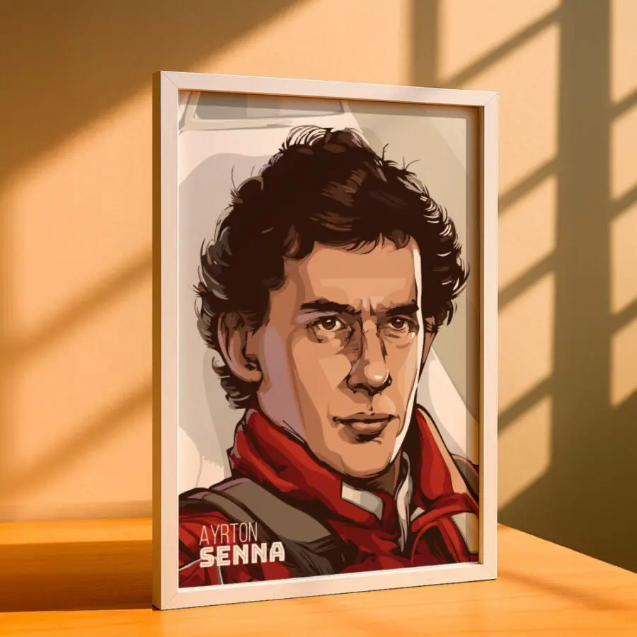Cuadro de Ayrton Senna