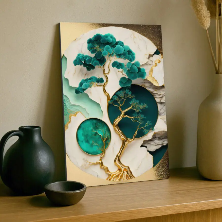 Cuadro de Bonsai Abstracto arte