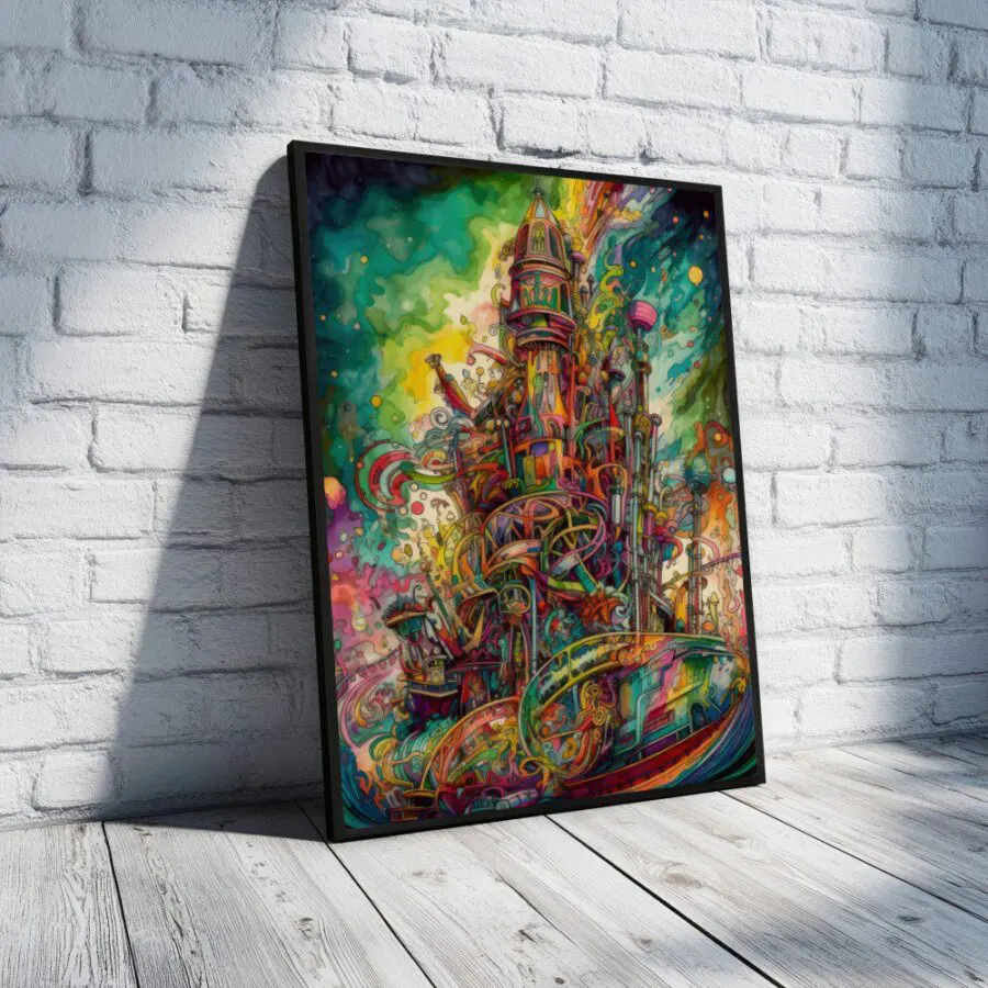 Cuadro de Colorido Abstracto