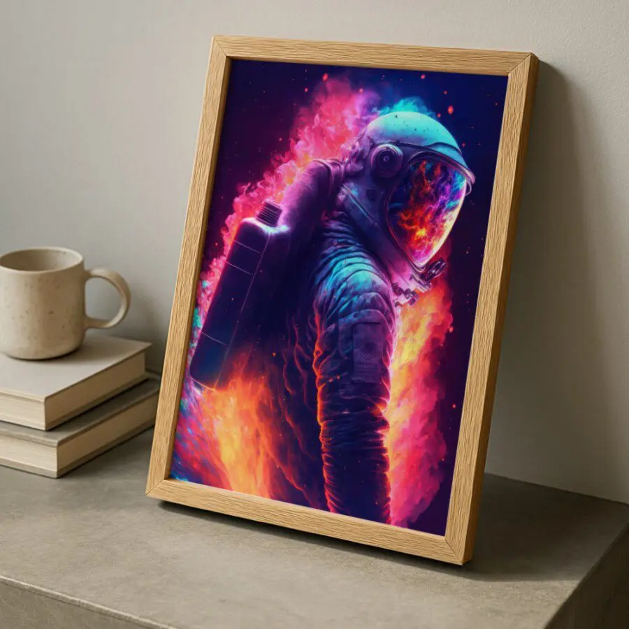 Cuadro de Cosmonauta Cromático
