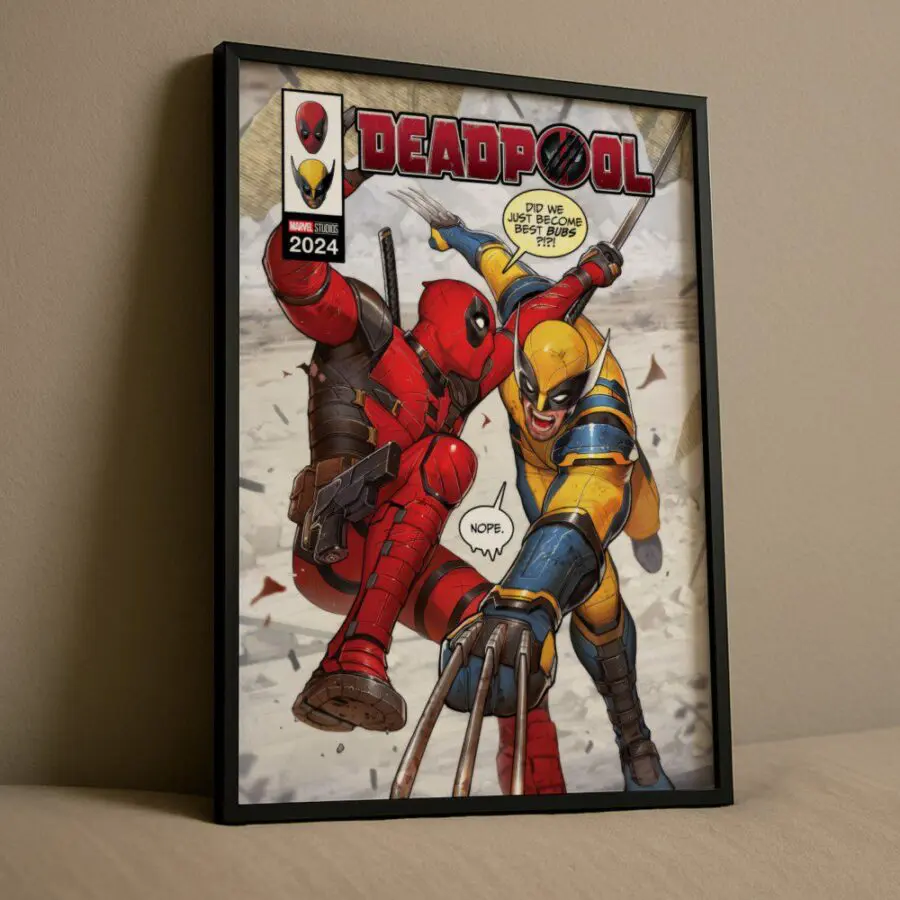 Cuadro de Deadpool y Wolverine Comic