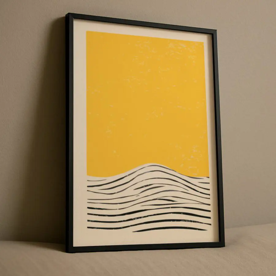 Cuadro Deco Amarillo