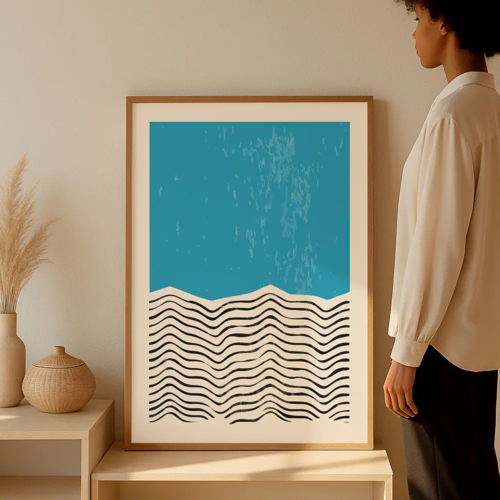 Cuadro Deco Celeste - Imagen 4