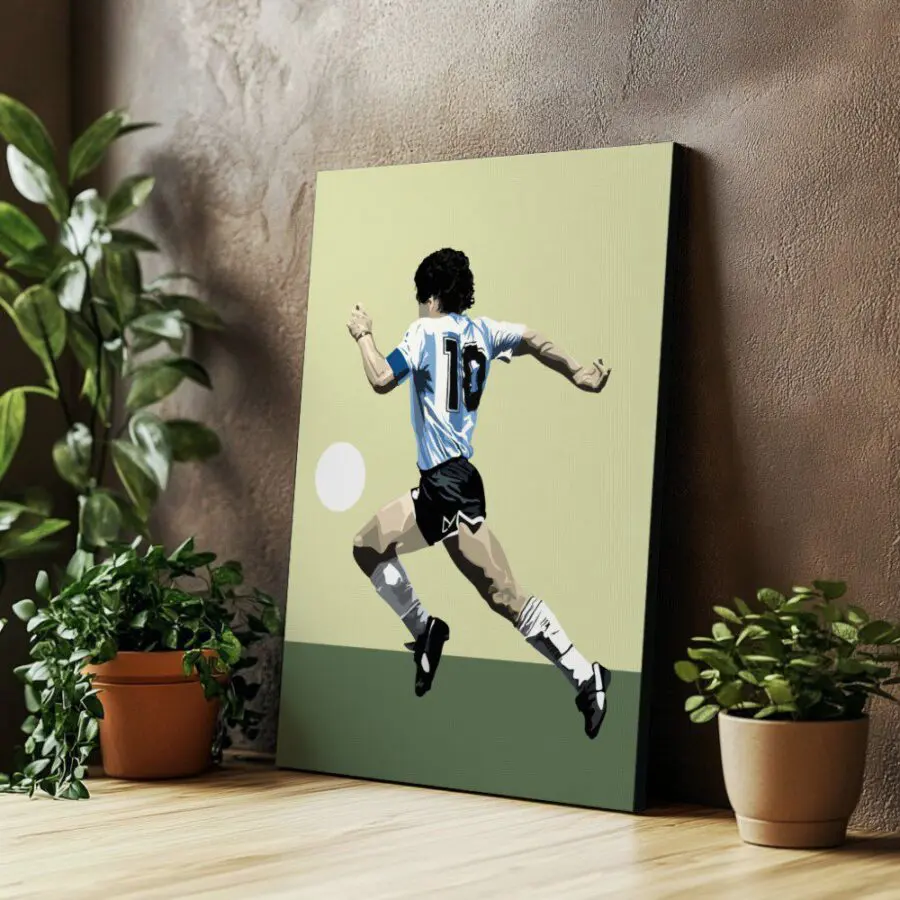 Cuadro de Diego Maradona