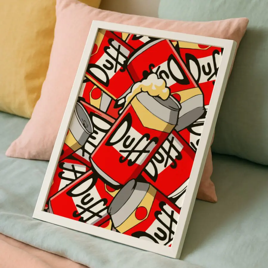 Cuadro de Cerveza Duff - Los Simpson