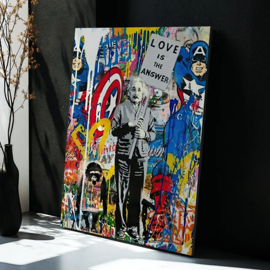 Cuadro de Albert Einstein by Banksy