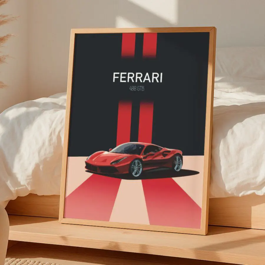 Cuadro de Ferrari 488 GTB