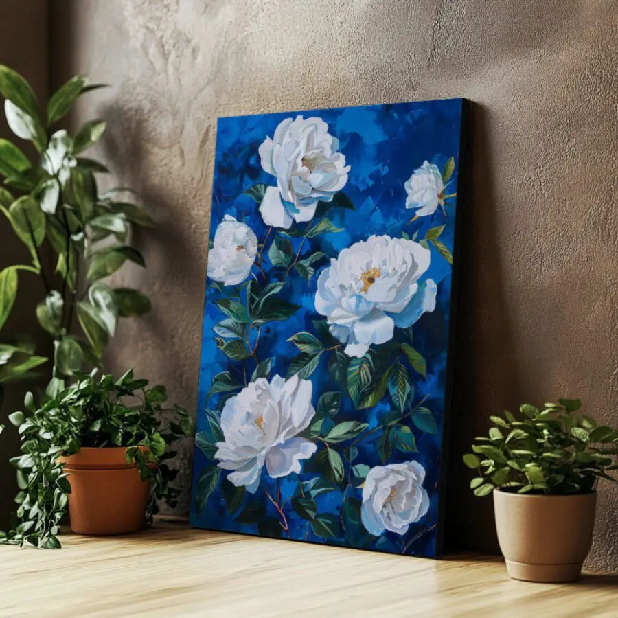 Cuadro de Flores Blanca