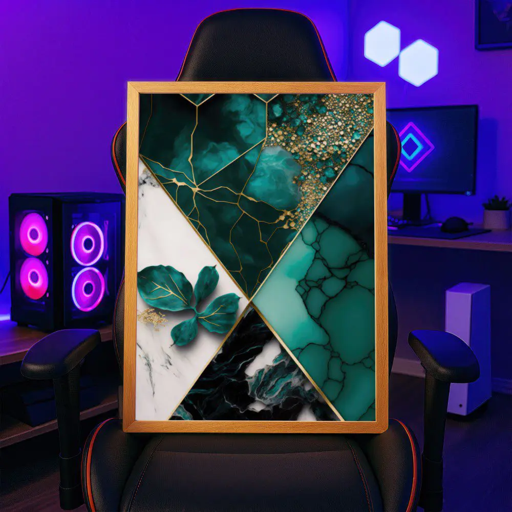 Cuadro de Geometría Abstracta Floral - Imagen 6