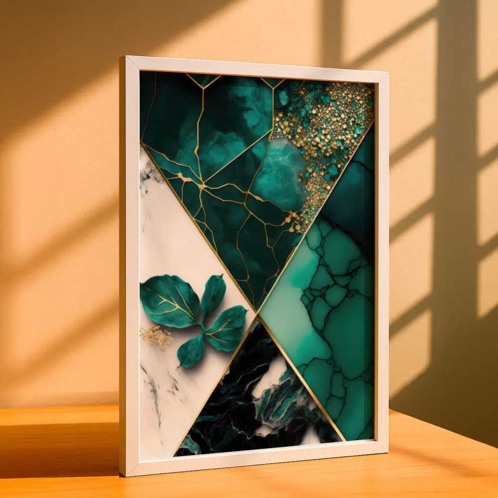 Cuadro de Geometría Abstracta Floral - Imagen 7