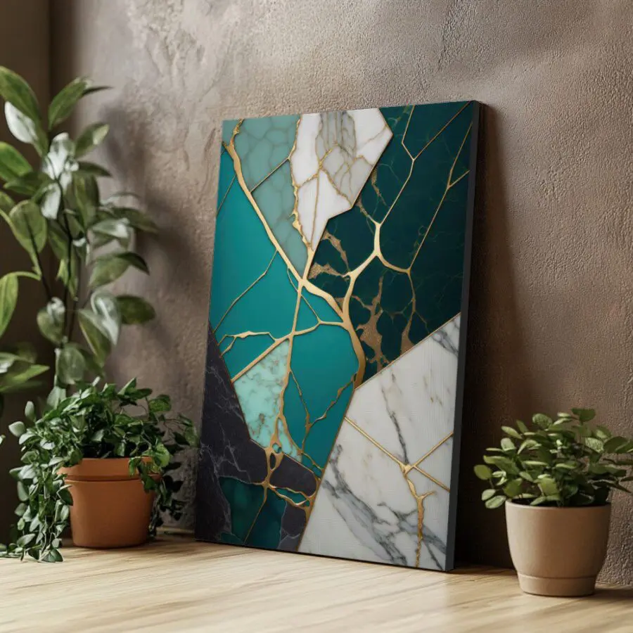 Cuadro de Jade Abstracto