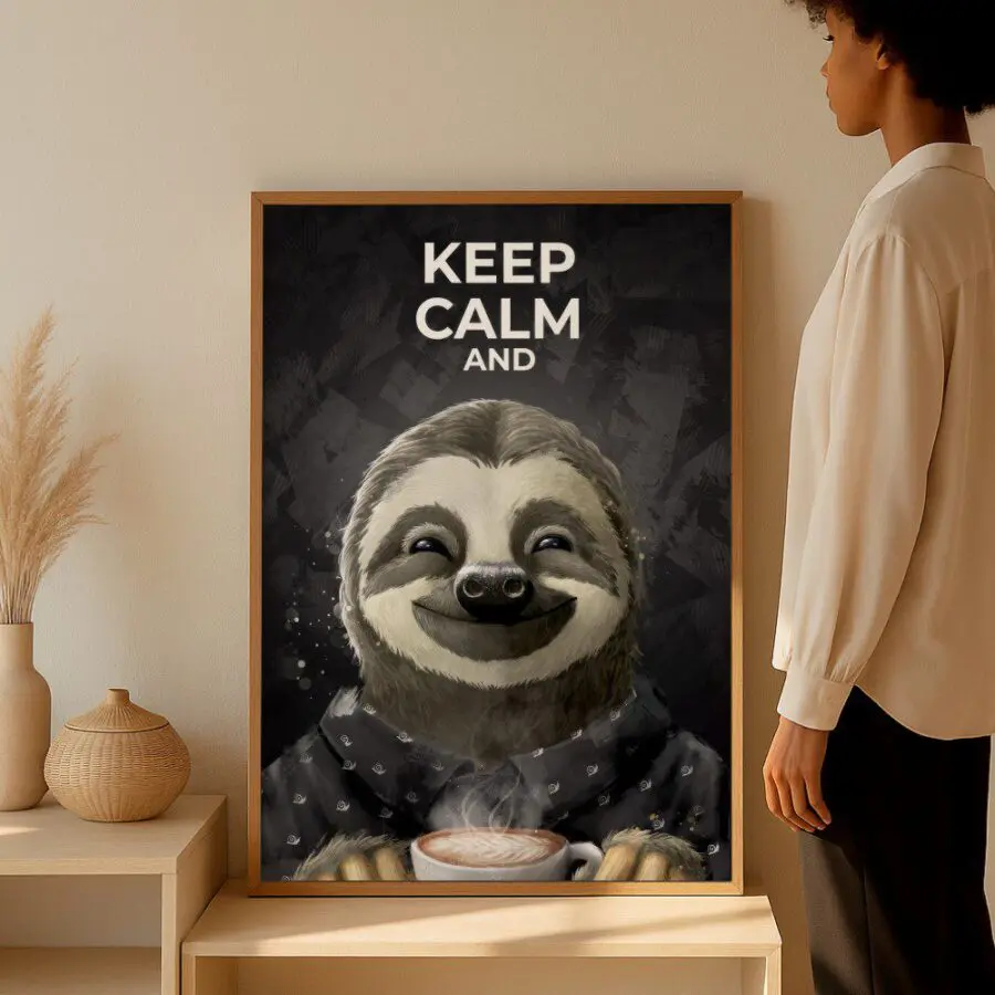 Cuadro de Keep Calm and Drink Coffee