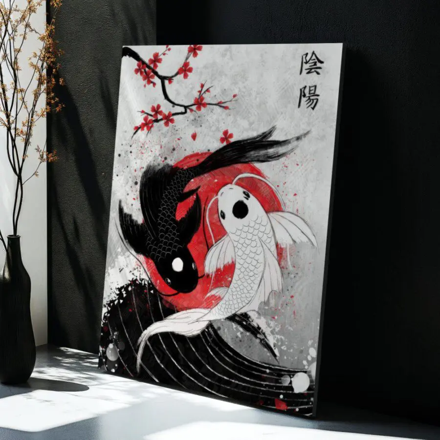 Cuadro de Koi Yin Yang