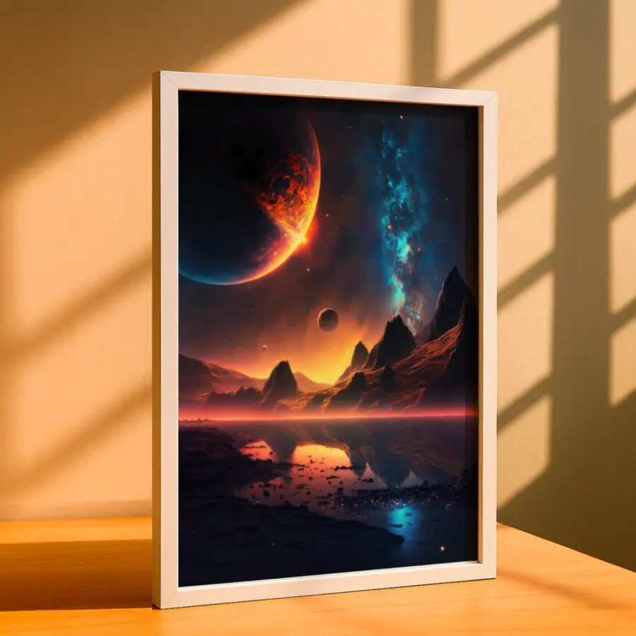 Cuadro de Lago Alienígena