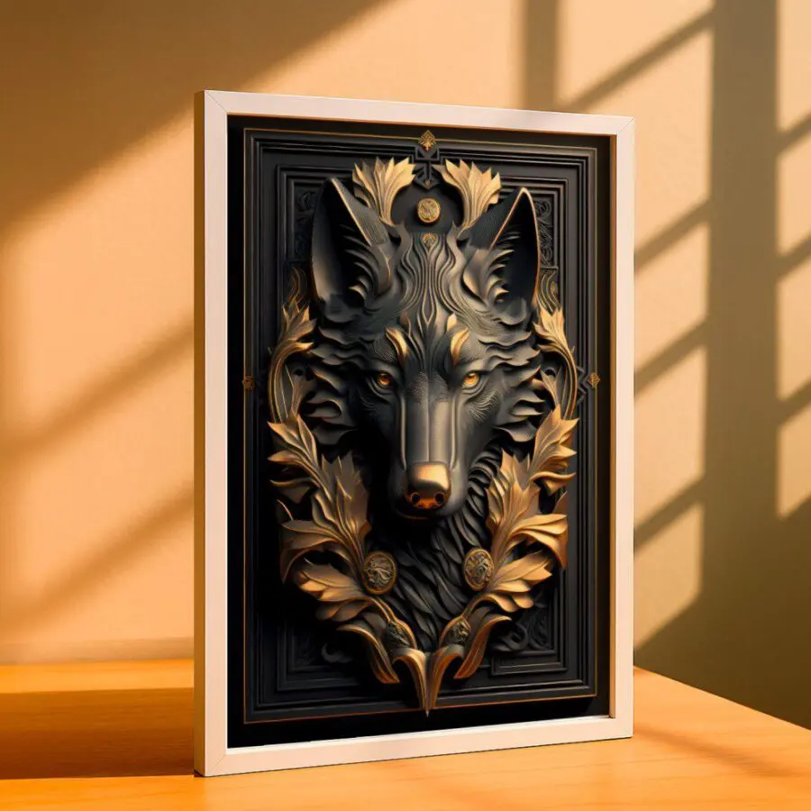 Cuadro de Lobo de Oro