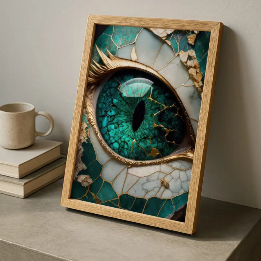 Cuadro de Ojo del Dragón de Jade