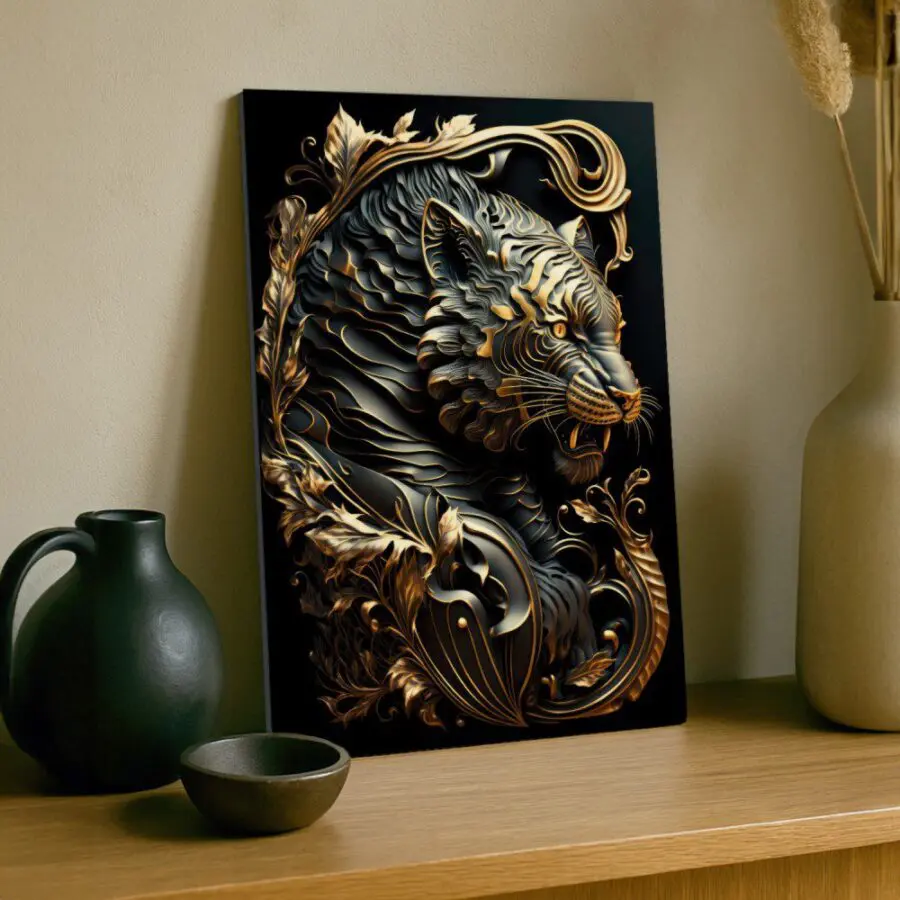 Cuadro de Tigre de Oro