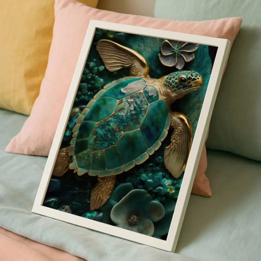 Cuadro de Tortuga de Jade