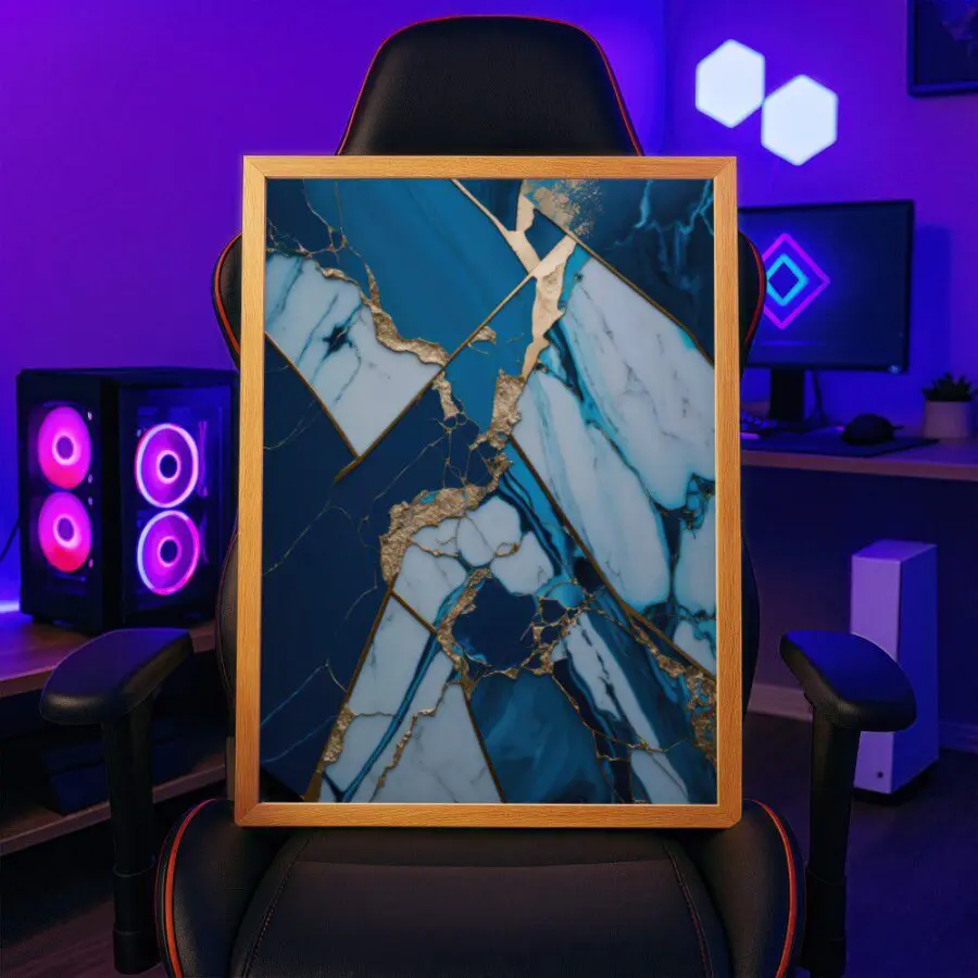 Cuadro de Zafiro Abstracto