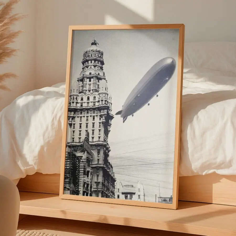 Cuadro de Graf Zeppelin en Montevideo