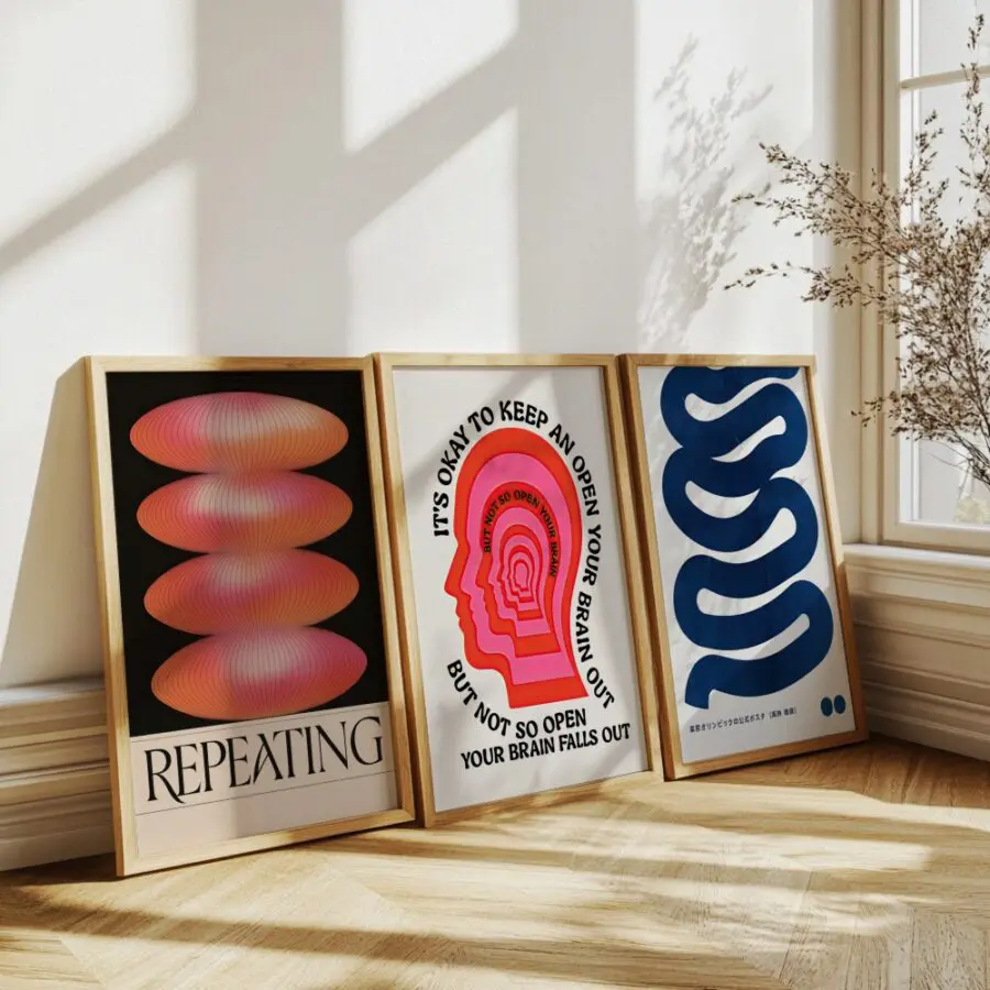 Mural Tríptico Repeating