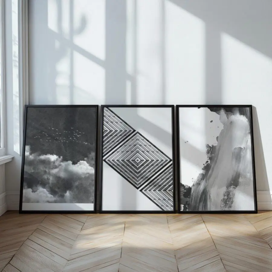 Mural Tríptico Above the Clouds