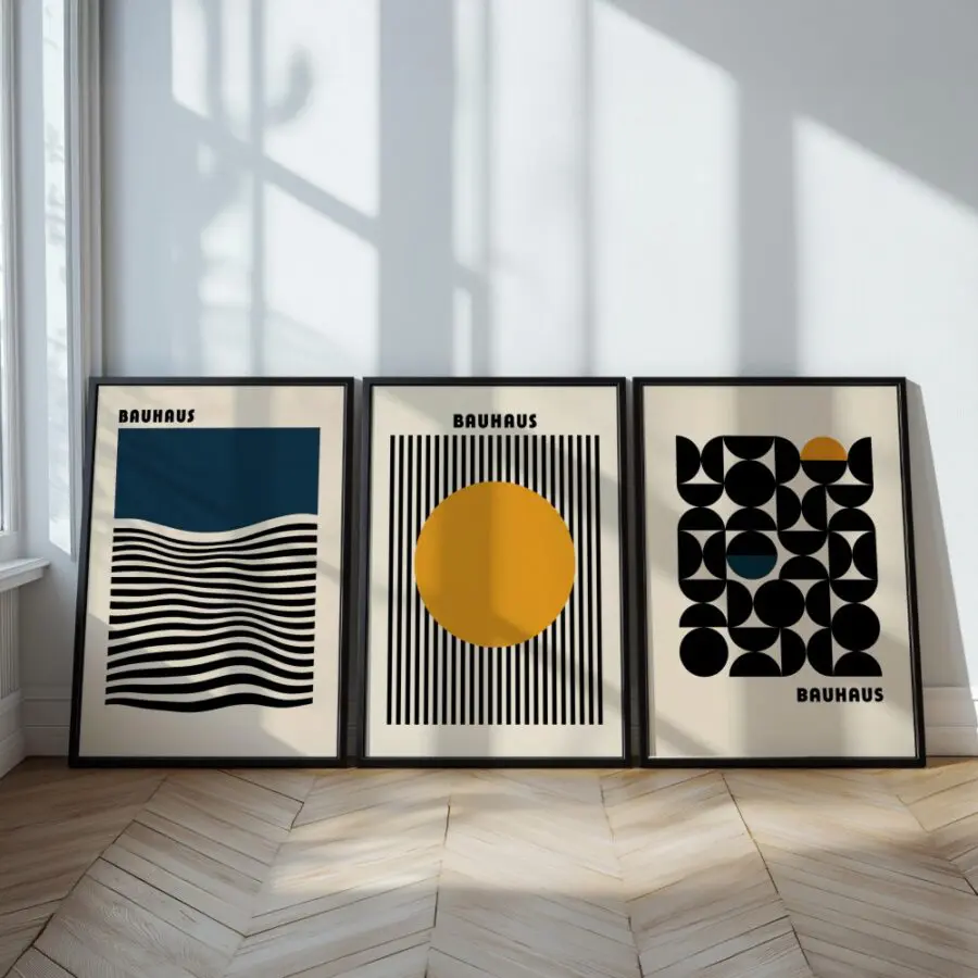 Mural Tríptico Bauhaus