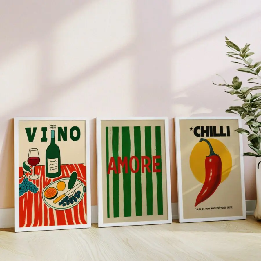 Mural Tríptico Amore