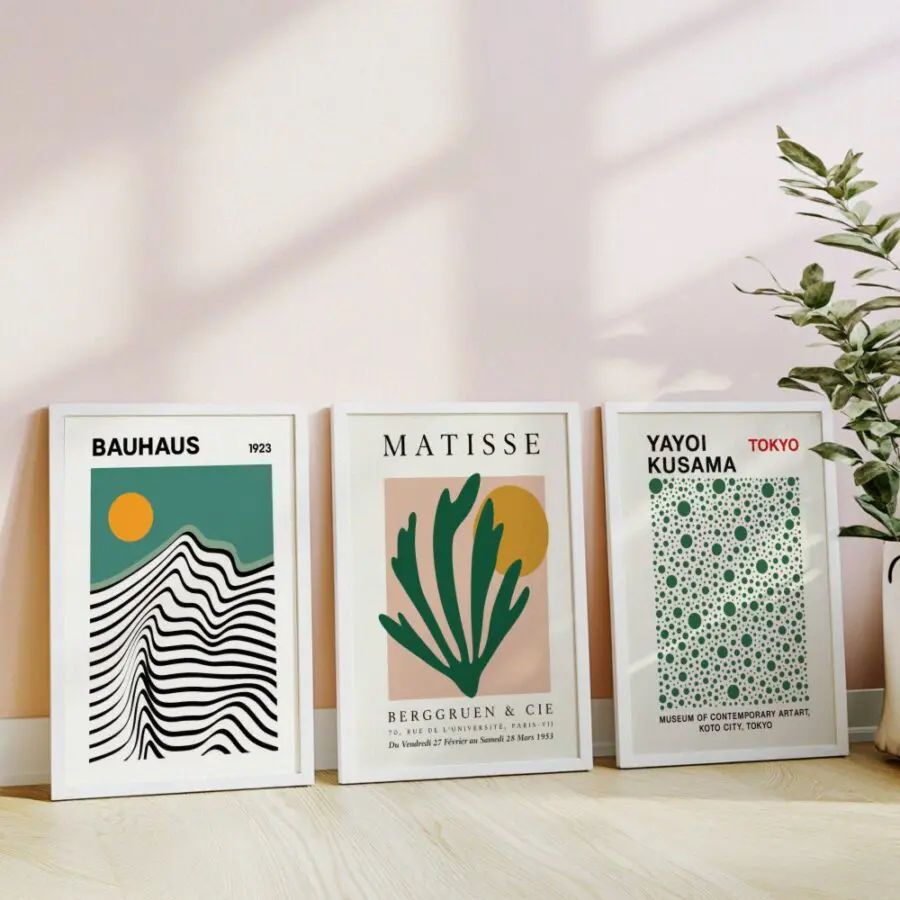 Mural Tríptico Bauhaus Matisse